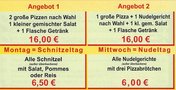 Angebote Döner Pizzeria Grefrath